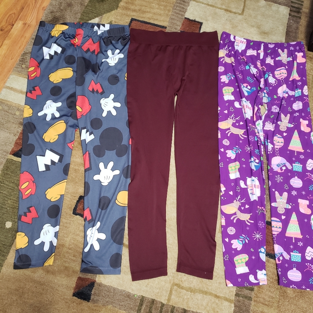 3 Pair Women's Leggings XL